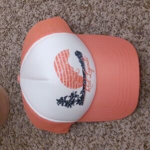 Reel Legends Georgia Peach White Trucker Mesh Snapback Hat Cap